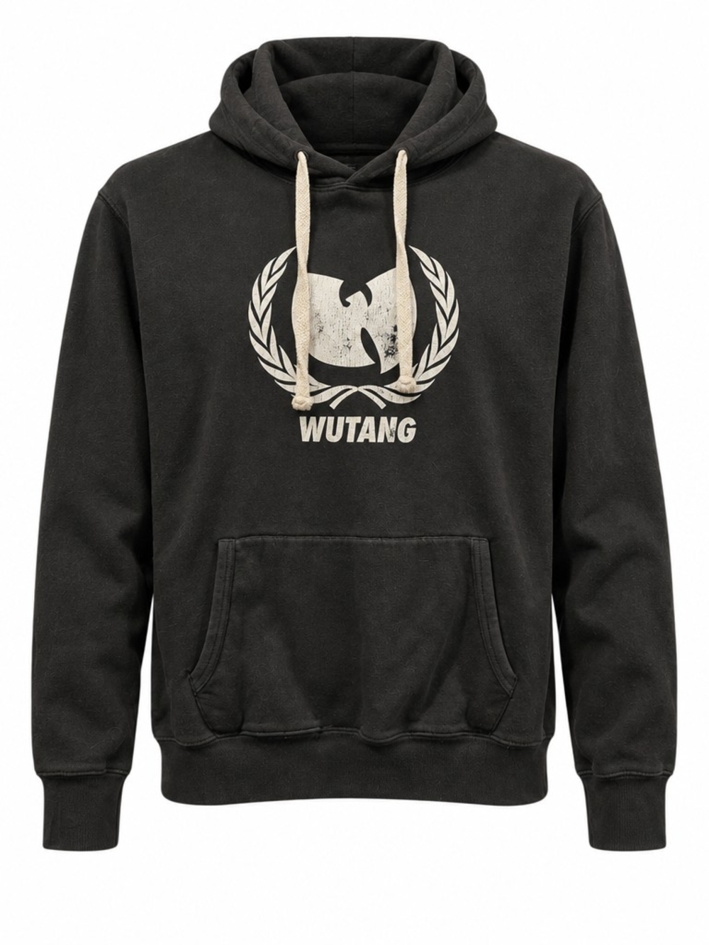 Vintage Wutang Black Hoodie. Rare Logo With Laural Leaves. Wutang Brand